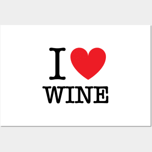 I HEART WINE Posters and Art